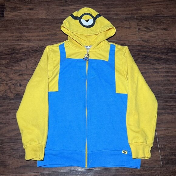 Minions The Rise Of Gru Hooded Full Zip Jacket by IIlumination Boys Size Large - Picture 1 of 8